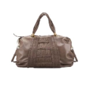 Elie Tahari Bethany Ruched Leather Satchel